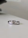 0.2ct Round Cut Moissanite Zig Zag Flush Set Wedding Band 14k White Gold Plated