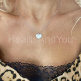 1ct Round Cut Moissanite Pave Cluster Pendant with Chain 14k White Gold Plated