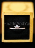 0.4ct Marquise Simulated Diamond Solitaire Accents Ring 14k Yellow Gold Plated