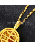 2ct Round Moissanite Basketball Hip Hop Pendant 14k Yellow Gold Plated NO CHAIN
