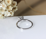 1.2ct Round Cut Diamond Engagement Ring 14k White Gold Finish 4 Prong Solitaire