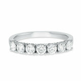 2.3ct Wedding Ring Band Round Cut Diamond Stackable Design 14k White Gold Finish
