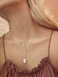 1ct Diamond Pendant with Chain Round Cut Moon Crescent 14k White Gold Finish