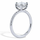 1.6ct Round Cut Diamond Engagement Ring Classic Solitaire 14k White Gold Finish
