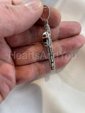 2ct Round Cut Moissanite Holy Jesus Cross Pendant 14k White Gold Plated NO CHAIN