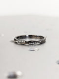 0.3ct Round Cut Moissanite Infinity Women Wedding Band 14k Black Gold Plated