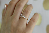 1.6ct Pear Cut VVS1D Diamond Engagement Ring 14k Yellow Gold Finish Crown Tiara