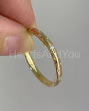 0.1ct Round Cut Moissanite Flush Set Women Wedding Band 14k Yellow Gold Plated
