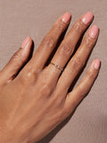 0.1ct Baguette Simulated Diamond Solitaire Engagement Ring 14k YellowGold Plated