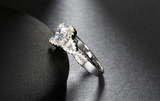 1.9ct Round Cut VVS1 Diamond Engagement Ring 14k White Gold Finish Halo Infinity