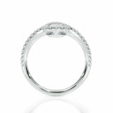 2Ct Pear Cut Diamond Round Unique Stylish Engagement Ring 14K White Gold Finish