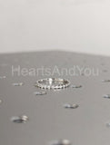 0.5ct Round Cut Moissanite Single Prong Half Eternity Band 14k White Gold Plated