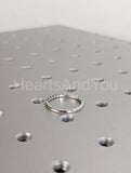 0.5ct Round Cut Moissanite Single Prong Half Eternity Band 14k White Gold Plated