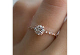 1.4ct Round Cut Diamond Classic Solitaire Engagement Ring 14k Rose Gold Finish