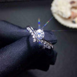 Stackable Curved Wedding Band 1ct Round Cut VVS1D Diamond 14k White Gold Finish