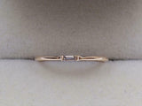 0.2ct Engagement Ring Baguette Cut Diamond Solitaire Design 14k Yellow Gold Over