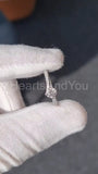 0.5ct Round Cut Moissanite Solitaire with Accents Ring 14k White Gold Plated