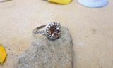 1.7ct Round Cut Peach Morganite Engagement Ring 14k White Gold Finish Stackable