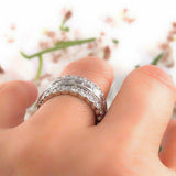 5ct Baguette Round Cut Diamond Cocktail Eternity Wedding Band 14k WhiteGold Over