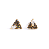 0.4ct Marquise Diamond Moth Butterfly Petite Stud Earrings 14k Yellow Gold Over