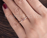 1ct Baguette Cut Simulated Morganite Solitaire Accents Ring 14k Rose Gold Plated