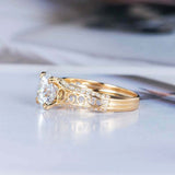 1.5ct Round Cut Diamond Engagement Ring Filigree Solitaire 14k Yellow Gold Over