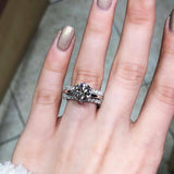 1.2ct Engagement Ring Round Cut Diamond 6 Prong Solitaire 14k White Gold Finish