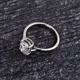 2ct Oval Cut Diamond Engagement Ring 4 Prong Solitaire Women 14k RoseGold Finish