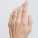 1.6ct Round Cut VVS1D Diamond Engagement Ring Bridal Set 14k Yellow Gold Finish