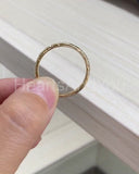 0.1ct Round Cut Moissanite Flush Set Women Wedding Band 14k Yellow Gold Plated