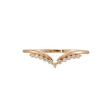 0.3ct Round Cut Moissanite Minimalist Engagement Ring 14k Yellow Gold Plated