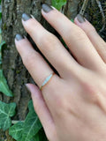 0.45ct Engagement Ring Round Cut Diamond Minimalist Design 14k YellowGold Finish