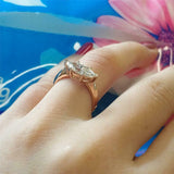 2ct Marquise Cut Diamond Engagement Ring Classic Solitaire 14k Rose Gold Finish