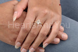 0.3ct Oval Cut Simulated Diamond Solitaire Engagement Ring 14k YellowGold Plated