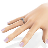 2ct Round Cut VVS1D Diamond Engagement Ring 14k White Gold Finish Stylish Trendy