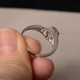 1ct Oval Cut Peach Morganite Trilogy Wedding Engagement Ring 18k White Gold Over