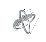 1.6ct Round Cut VVS1 Diamond Engagement Ring 14k White Gold Finish Cross Design