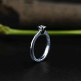 0.25ct Round Cut Diamond Engagement Ring 14k White Gold Finish Solitaire Women