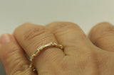 3Ct Baguette Round Cut Diamond Milgrain Vintage Wedding Band 14K YellowGold Over