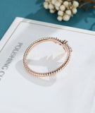 0.5ct Marquise Cut Simulated Diamond Curved Wedding Band 14k Rose Gold Plated