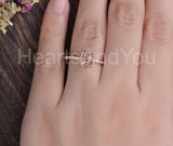 0.45ct Oval Stone Ring Setting Round Simulated Semi Mount 14k Rose Gold Plated