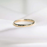 0.04ct Round Cut Diamond Wedding Band Ring Anniversary 14k Yellow Gold Finish