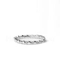 0.2ct Round Cut Moissanite Minimalist Star Wedding Band 14k White Gold Plated