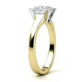 1.5ct Princess Cut VVS1D Diamond Solitaire Engagement Ring 14k Gold Finish New