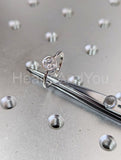 0.5ct Round Cut Moissanite Bezel Set Solitaire Women Ring 14k White Gold Plated