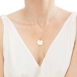 Custom Adjustable Medical Alert ID Pendant with Chain 14k Yellow Gold Plated