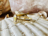 2.2ct Emerald Simulated Diamond Solitaire Bezel Set Ring 14k Yellow Gold Plated