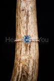 0.5ct Round Cut Simulated Blue Aquamarine Solitaire Ring 14k Rose Gold Plated