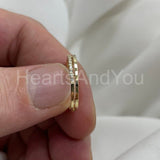 0.2ct Round Cut Moissanite Minimalist Women Wedding Band 14K Yellow Gold Plated