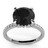 Real 10k White Gold 1.4ct Black Diamond Round Cut Anniversary Engagement Ring